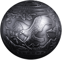 1 kg Silber American Eagle Ball 2026 (Auflage:199 | Antik Finish)