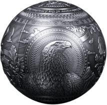 1 kg Silber American Eagle Ball 2026 (Auflage:199 | Antik Finish)