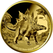 1/200 Unze Gold Stegosaurus 2025 (Auflage: 5.000 | Polierte Platte)
