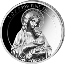 1 Unze Silber Maria Mutter Gottes 2025 (Auflage: 2.500 | Polierte Platte)