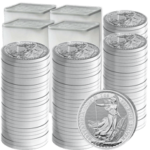 100 x 1 Unze Silber Britannia 2026