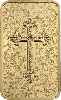 5g Goldbarren PAMP Christliches Kreuz (Auflage: 7.500)