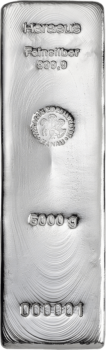 5kg Silberbarren Heraeus