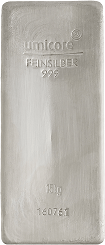 15kg Silberbarren Umicore