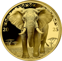 1/200 Unze Gold Big Five Elefant 2025 (Auflage: 5.000 | Polierte Platte)
