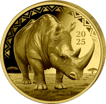 1/200 Unze Gold Big Five Nashorn 2025 (Auflage: 5.000 | Polierte Platte)