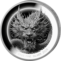 1 Unze Silber Chinesischer Drache 2026 (Auflage: 1.000 | Polierte Platte)