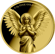 0,5g Gold Schutzengel 2026 (Auflage: 5.000 | Polierte Platte)