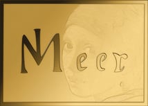 Gold Jan Vermeer Collage Münze