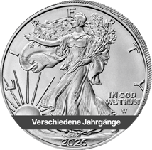 1 Unze Silber American Eagle (Verschiedene Jahrgänge)