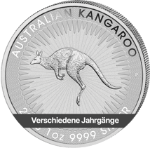 1 Unze Silber Känguru Nugget (Verschiedene Jahrgänge)
