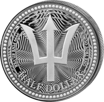 1 Unze Silber Barbados Trident 2025 (Auflage: 1.000.000)