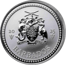 1 Unze Silber Barbados Trident 2025 (Auflage: 1.000.000)
