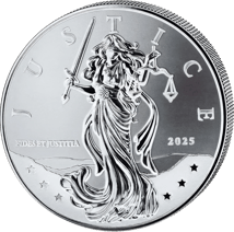 1 Unze Silber Lady Justice 2025 (Auflage: 50.000)