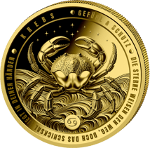 1/200 Unze Gold Sternzeichen Krebs 2026 (Auflage: 5.000 | Polierte Platte)