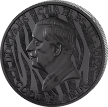 1 Unze Silber Black and White Tiger 2025 (Auflage: 500 | High Relief | Obsidian Black)