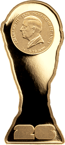 1g Gold FIFA WM Pokal 2026 (Auflage: 2.026 | Polierte Platte)