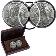 2 x 1 Unze Silber Big Five III Leopard 2026 Doppelkapsel (Auflage: 1.000 | Polierte Platte)