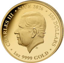 1 Unze Gold Kookaburra 2026 (Auflage: 50 | John Gould Privy Mark | Polierte Platte)