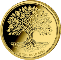 0,5g Gold Lebensbaum 2026 (Auflage: 5.000 | Polierte Platte)