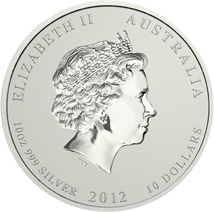 10 Unze Silber Lunar II Drache 2012