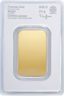 20 g Goldbarren Heraeus