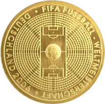 1/2 Unze Gold 100 Euro 2005 Fußball WM