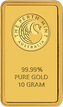 10g Perth Mint Goldbarren Känguru