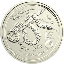 1 Unze Silber Lunar II Schlange 2013 Privymark Löwe