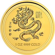 1 Unze Gold Lunar I Drache 2000