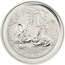 1 kg Silber Lunar II Hase 2011