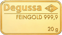 20g Goldbarren Degussa