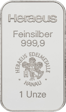 1 Unze Silberbarren (verschiedene Hersteller)