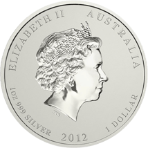 1 Unze Silber Lunar II Drache 2012