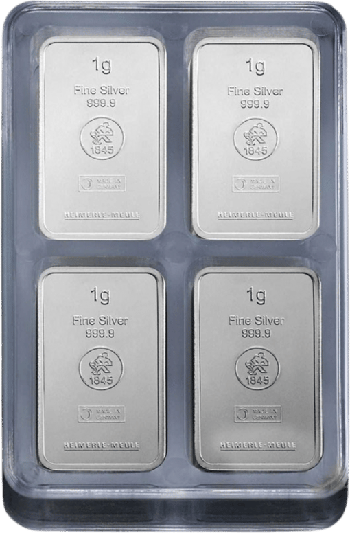 100 x 1g Silber Heimerle und Meule UnityBox