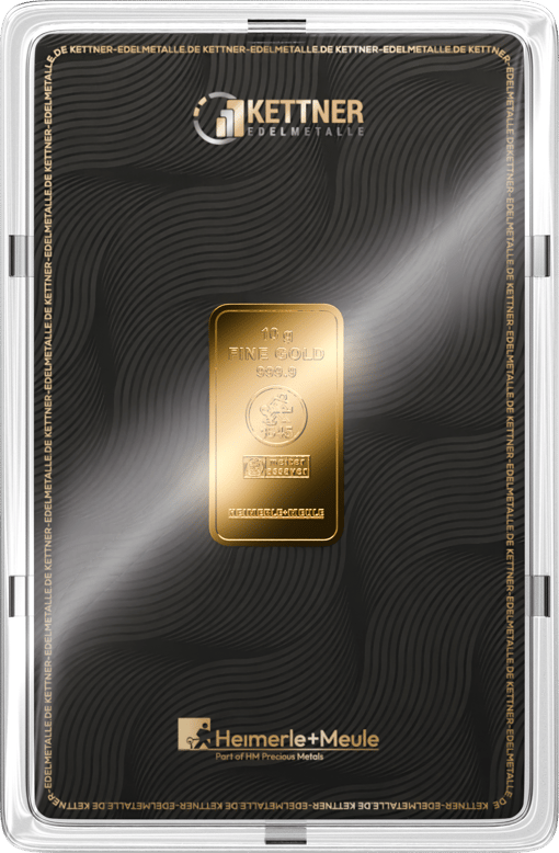 10g Goldbarren Heimerle und Meule (Kettner Edelmetalle)