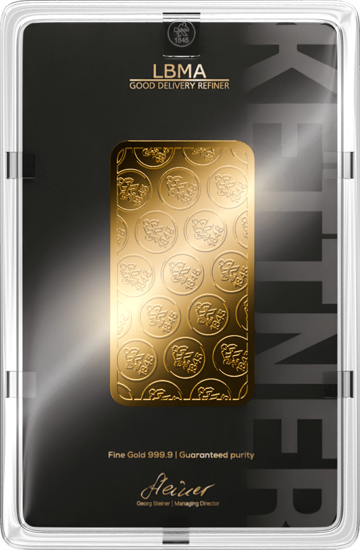 50g Goldbarren Heimerle und Meule (Kettner Edelmetalle)