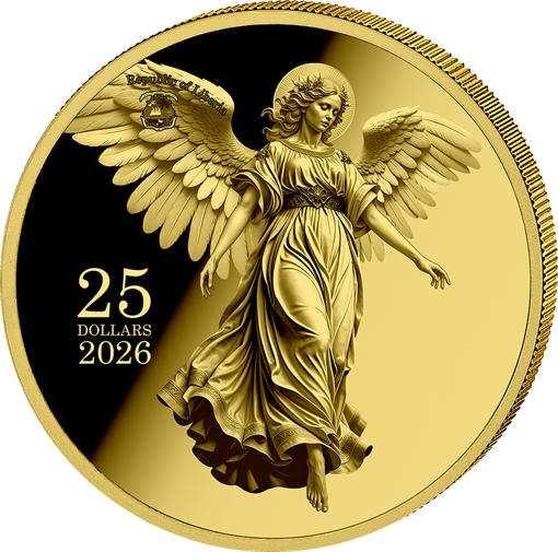 0,5g Gold Schutzengel 2026 (Auflage: 5.000 | Polierte Platte)