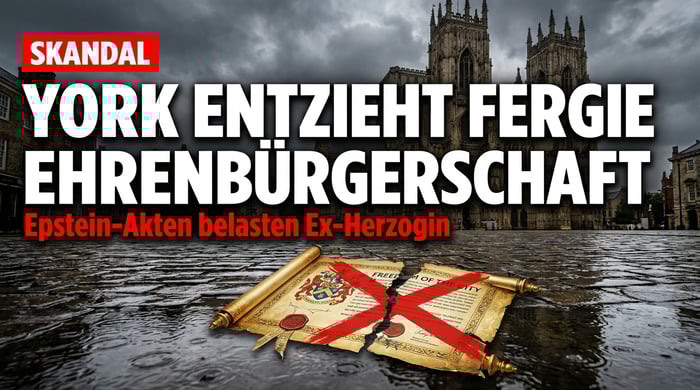 Epstein-Skandal zieht weitere Kreise: York streicht Sarah Ferguson die Ehrenbürgerschaft