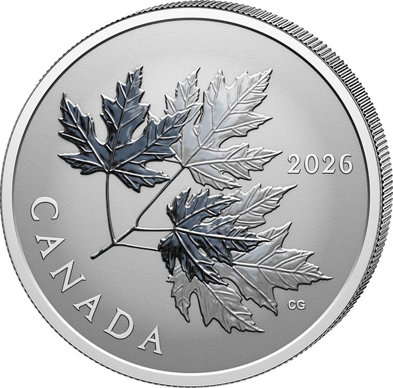 1/2 Unze Silber Gleaming Maple Leaves 2026 (Auflage: 25.000 | Reverse Proof)