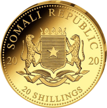 1/50 Unze Gold Somalia Elefant 2020 PP (Auflage: 1.000)