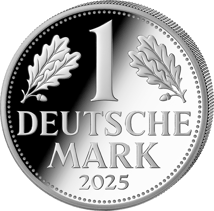 1 Unze Silber Deutsche Mark 2025 (Auflage: 5.000 | Polierte Platte)