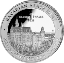 1 Unze Silber Bayernthaler Schloss Neuschwanstein 2025