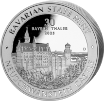 1 kg Silber Bayernthaler Schloss Neuschwanstein 2025