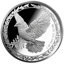 1 Unze Silber Friedenstaube 2025 (Auflage: 5.000 | Polierte Platte)