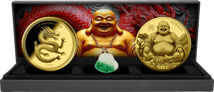 Chinesisches Glück Silber Set 2025 (Auflage: 100 | Jade Buddha | vergoldet)