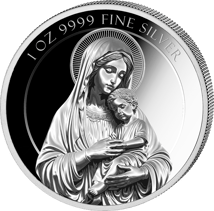 1 Unze Silber Maria Mutter Gottes 2025 (Auflage: 2.500 | Polierte Platte)