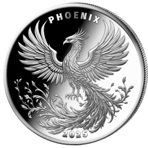 1 Unze Silber Phönix 2025 (Auflage: 5.000 | Polierte Platte)