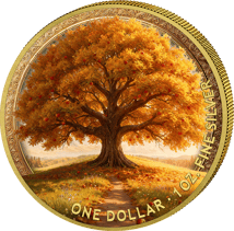 1 Unze Silber Herbst Jahreszeiten 2025 (Auflage: 100 | teilvergoldet)