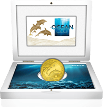 2 Unze Gold Ocean Five Delfin 2021 PP (Auflage: 50 | Polierte Platte | Zertifikat Nr. 50)